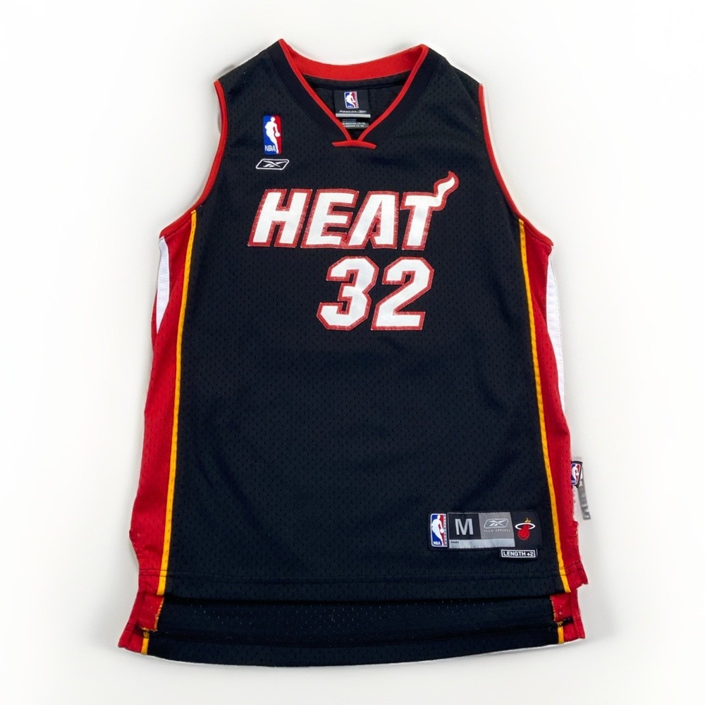 Shaquille O'Neal Miami Heat Jersey Youth M NBA Reebok Y2k Vintage Shaq